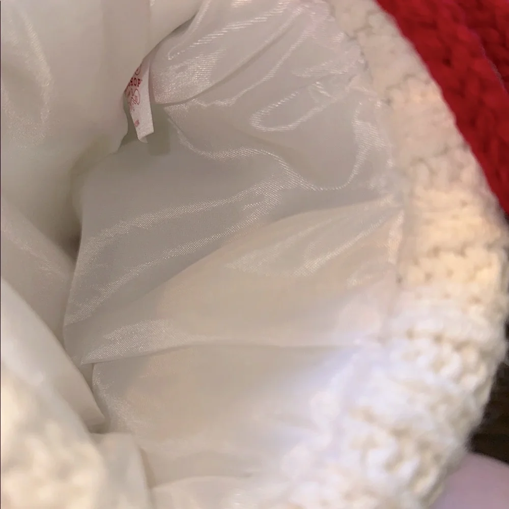 Wondershop Christmas White Knit Stocking with Red Letter A